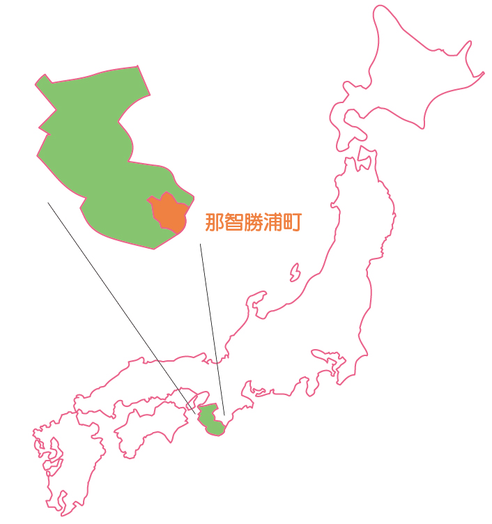 那智勝浦町位置図