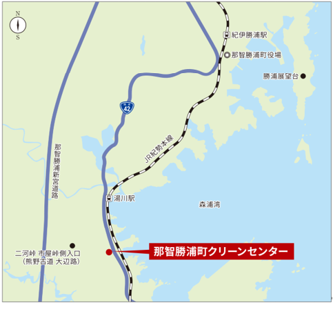 那智勝浦町クリーンセンターの周辺地図