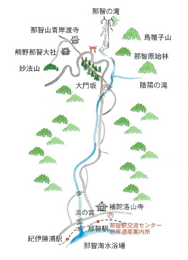 那智勝浦町の案内図