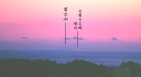 妙法山（標高749m）から楠本弘兒氏撮影画像